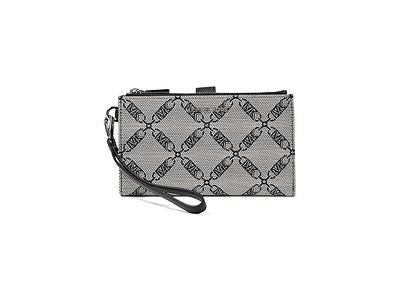 bag, michael kors wallet, black wallet, wallet, pattern, zip wallet, wallet  zip, michael kors, michael kors clutch - Wheretoget