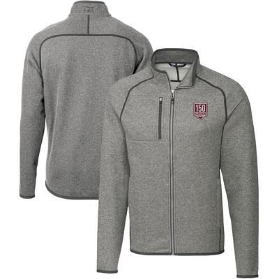 Men's Antigua Heather Gray Chicago Bears Victory Full-Zip Jacket