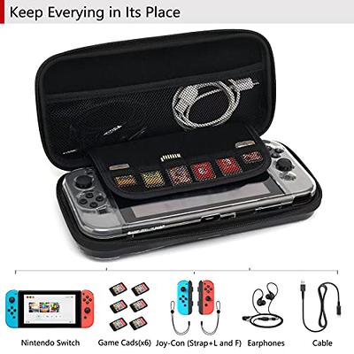 Carrying Storage Case for Nintendo Switch,Large Protective Travel Hardshell