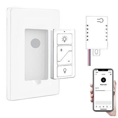 Suraielec Wireless Remote Light Switch, No Wiring, No WiFi, 100ft