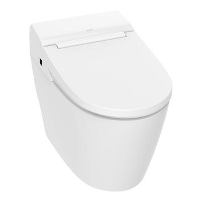 VOVO STYLEMENT One Piece Bidet Toilet UV-A LED White Dual Flush Elongated  Standard Height Smart Soft Close Toilet 12-in Rough-In with Bidet 1.12-GPF  in the Toilets department at