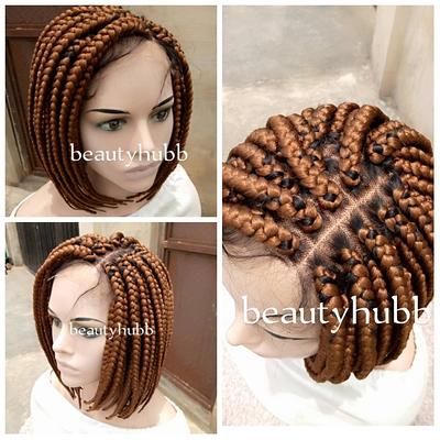  Bilisar Braided Wigs for Black Women Box Braid Wig 30”  Knotless Braided Wigs Lightweight Cornrow Braids Synthetic Lace Front Wig  Natural Black Hand Braided Wigs With Baby Hair synthetic wig（1B） 