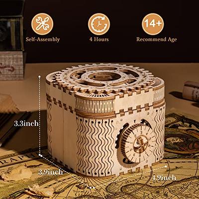 ROKR 3D Wooden Puzzle-Mechanical Model-Wooden Craft Kit-DIY Assembly  Toy-Mechanical Gears Set-Brain Teaser Games-Best Gifts for Adults & Teens  Age