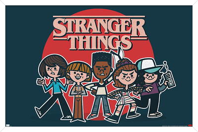 Netflix Stranger Things: Season 4 - Group Wall Poster with Magnetic Frame,  22.375 x 34