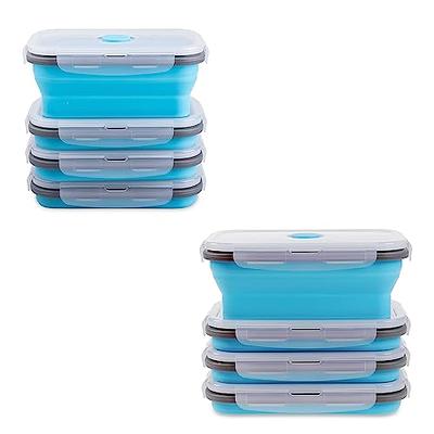 Annaklin Collapsible Food Storage Containers with Lid & Air Vent, Bundle of  8 Pack, Stacking Silicone Collapsible Meal Prep Container Set, Microwave  Freezer Dishwasher Safe - Yahoo Shopping