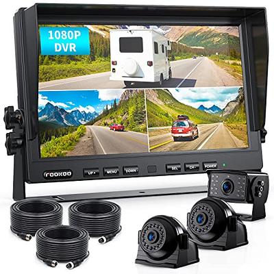 Solar Wireless Backup Camera Trailer Rear View Camera HD Reverse Assistance  Supports 2 Cameras 