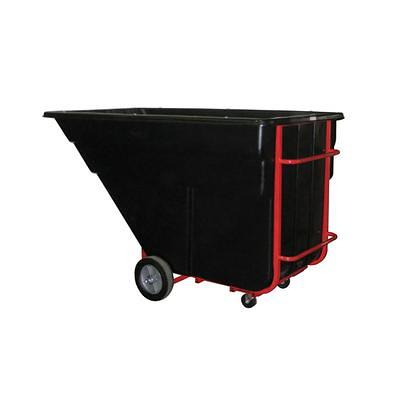 Rubbermaid FG102500 1 1/2 cu yd Trash Cart w/ 1200 lb Capacity, Black, 1200  lb. Capacity, Pneumatic Wheels - Yahoo Shopping