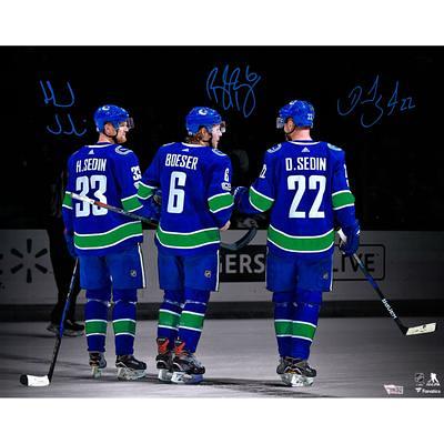 Henrik Sedin Vancouver Canucks Framed Autographed 8 x 10 Blue Jersey  Skating Photograph - Autographed NHL Photos at 's Sports Collectibles  Store
