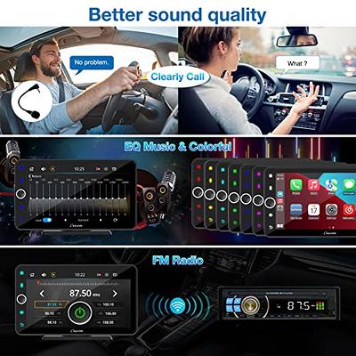 Wireless Apple CarPlay and Android Auto Car Stereo, 7'' IPS Touchscree