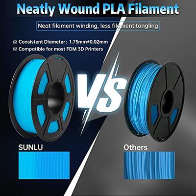 SUNLU Glow in the Dark PLA Filament, Neatly Wound Luminous PLA 3D Printer  Filament 1.75mm