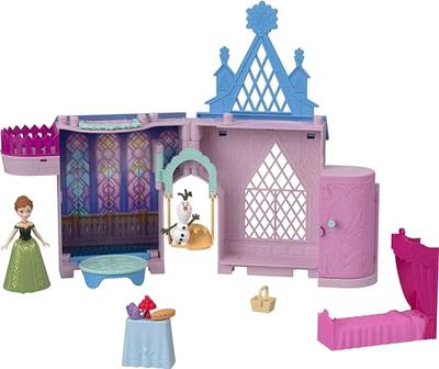 Disney Frozen Fold and Go Arendelle Castle Playset Inspired 2 Movie,  Portable Play - Toy for Kids Ages 3 and up