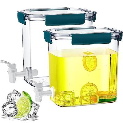 1 Gallon Jug with Lid and Spout - Aguas Frescas Vitrolero Plastic Water  Container - 1 Gallon Drink Dispenser - Large Beverage Dispenser Ideal for  Agua