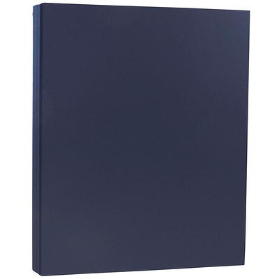 JAM Paper & Envelope Cardstock, 8.5 x 11, 80lb Navy Blue, 50 per