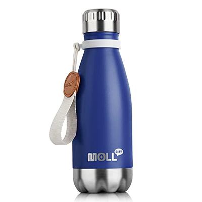 Mollcity Small Water Bottles-9 oz Kids Stainless Steel Water Bottle for  School Insulated Vacuum Metal Leak Proof Cola Shape Mini Water Bottle for  Boys Girls(Navy) - Yahoo Shopping