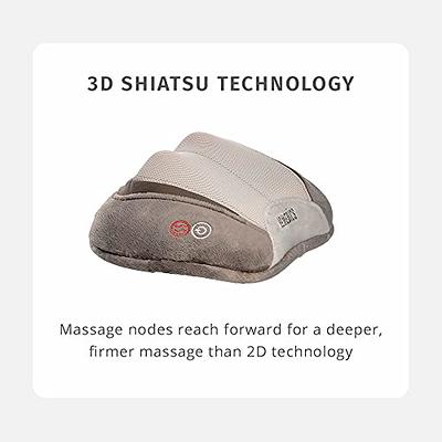 Nekteck Shiatsu Back and Neck Massager with Adjustable Heat and Strap, Deep