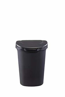 Rubbermaid Commercial Products Touch Top Trash Can/Wastebasket with Lid, 13- Gallon, Small Black Garbage Bin for Home/Kitchen/Bathroom/Bedroom/Office -  Yahoo Shopping