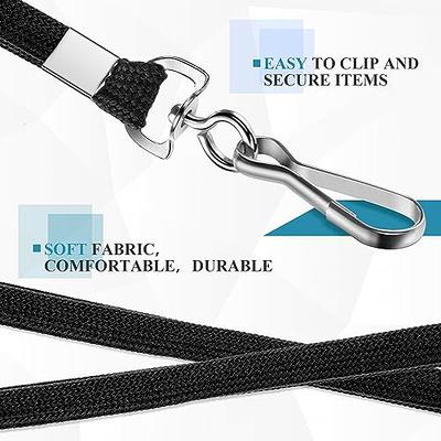 Leather Badge Holder and Adjustable Retractable Lanyards, Quick Release  Buckle and Safety Breakaway Lanyards with Swivel Metal Clasp for Offices,  Staff, Students, Employees : : Office Products