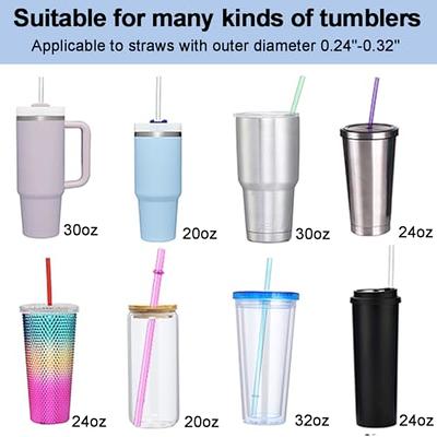 5pcs Anti Dust Straw Cover Cap Daisy Cute Silicone Straw Topper For Stanley  30&40 Oz Tumbler 10mm Drinking Straw