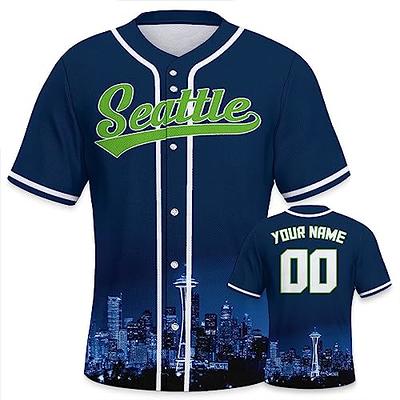 Custom Baseball Jersey City Night Skyline Uniform Shirt for