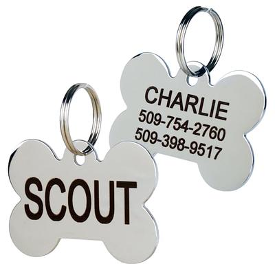  GoTags Stainless Steel Pet ID Tags, Personalized Dog