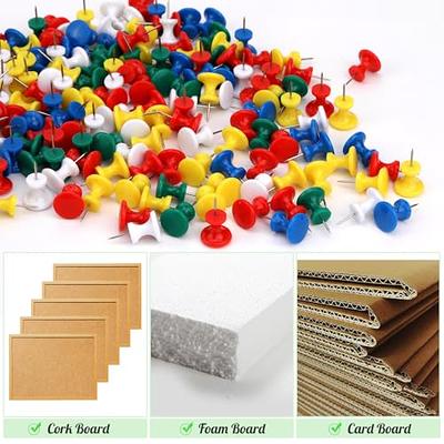 Hssugi Push Pins Tacks, 200PCS Assorted Colors Push Pins for Bulletin  Board, Thumb Tacks for Wall Hangings Cork Board Office Home Decorative with  Storage Box - Yahoo Shopping