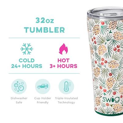 Swig Life Travel Mug with Handle - Hayride Insulated Stainless Steel - 22oz - Dishwasher Safe with A Non-Slip Base