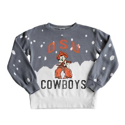 Oklahoma State Cowboys Gameday Couture Women's Running Wild Leopard Print  Pullover Hoodie - Black