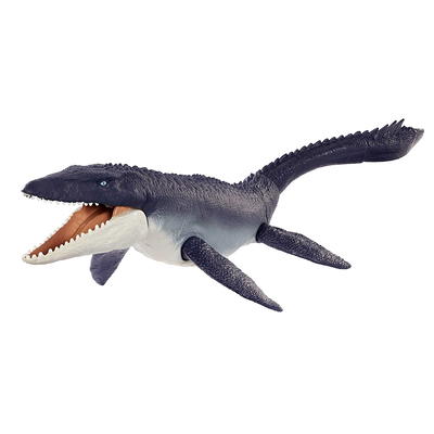 Mattel Jurassic World Dominion 4 Dinosaur Action Figures, Blue,  Dilophosaurus, 2 Roar Strikers Megaraptor and Pteranodon, Survival Instincts