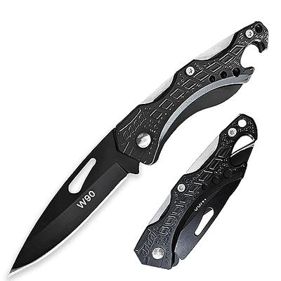 QZL EDC Pocket Knife for Men, Small Folding Keychain Knife with