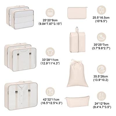 DIMJ Packing Cubes for Travel, 9 Pcs Travel Cubes Set Foldable Suitcase  Organizer Lightweight Luggage Storage Bag - Yahoo Shopping