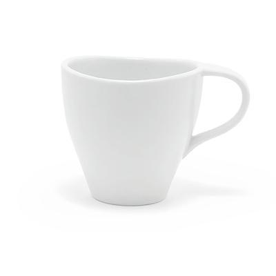 Acopa 8 oz. Bright White Rolled Edge Stoneware Mug - 36/Case