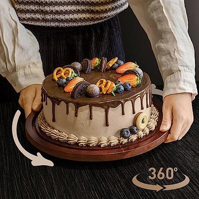 Plastic Cake Pan Rotating Non-slip Round Cake Stand Decoration