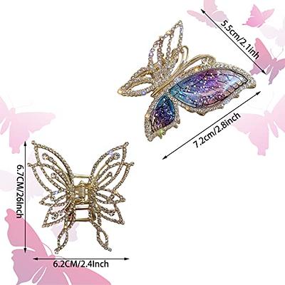 Elegant Metal Pearl Hair Clip Women Hair Accessories Butterfly Hair Claw  Clip