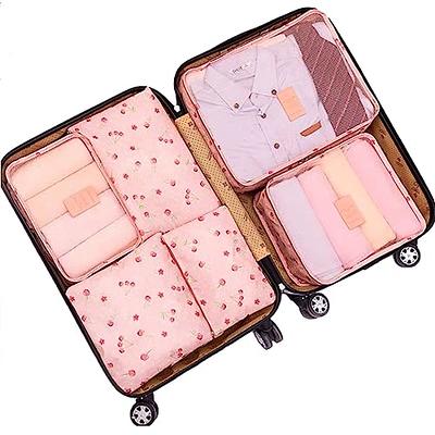 6PC Travel Waterproof Storage Bags Clothes Luggage Packing Cube Organizer  Pocket