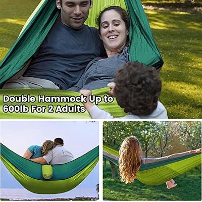 Portable Double Camping Hammock,2 Person Nylon Parachute Hammock