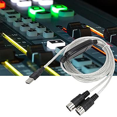 DOREMIDI USB-C Type-C to MIDI 5 Pin Interface Converter Cable For