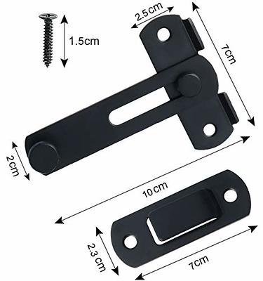 Szliyands Rotate Bolt Latches Hardware,Rotate Barn Door Lock,  Rust-Resistant Metal Gate Latch with Screws, Easy to Install Safety Door  Slide Lock for Inside Door, Wooden Doo (4Pack Large) - Yahoo Shopping