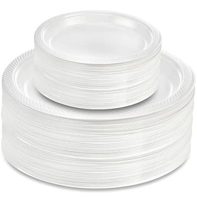 VEIZEDD 10 Inch Paper Plates Bulk 60 Count Disposable Plates Heavy Duty for  Camping, Picnics, Lunches, Catering, Barbecues, Parties, Weddings