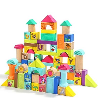 Hey! Play! Nontraditional Giant Wooden Blocks Tower Stacking Game