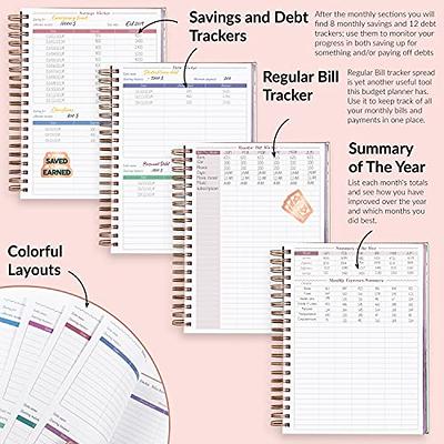 GoGirl Budget Planner & Monthly Bill Organizer – Monthly Financial Book  with Pockets. Expense Tracker Notebook Journal to Control Your Money,  A4-Sized