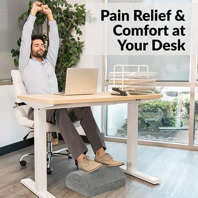 ErgoFoam Foot Rest for Under Desk at Work - Chiropractor Endorsed