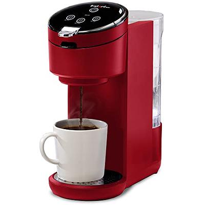 Brentwood 1-Cup Black Single-Serve Coffee Maker with Mug TS-111BK - The  Home Depot