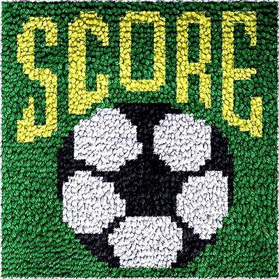 Numptain Latch Hook Kits for Kids,DIY Rug Crafts Football Pattern