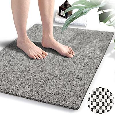 Shower Mat Bathtub Mat Non-Slip,32x24 inch, Soft Tub Mat with Drain,PVC  Loofah Bath Mat (Phthalate Free) for Tub and Bathroom,Quick Drying,Black -  Yahoo Shopping