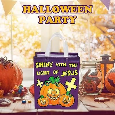  Shappy 4 Pieces LED Light Halloween Candy Bags Light