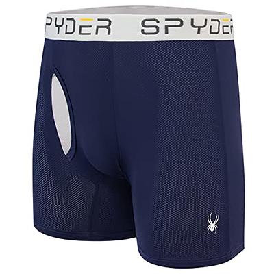 Spyder Men's Performance Mesh Boxer Briefs Sports Underwear 3 Pack (medium,  red)