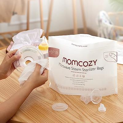 Momcozy Microwave Steam Sterilizer Bags, 20 Count Travel