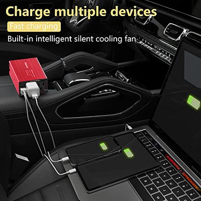 300W Power Inverter 12v to 110v, Dc to Ac Converter, Car Outlet Adapter  with 2 USB Ports and 2 Ac Socket, Laptop Car Charger with Cigarette Lighter  - Yahoo Shopping