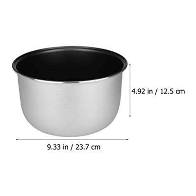 Cabilock Rice Cooker Liner Electric Pressure Cooker Pot Nonstick Inner Pot  Instant-pot Replacement Pot Rice Cooker Pot Replacement Rice Cooker