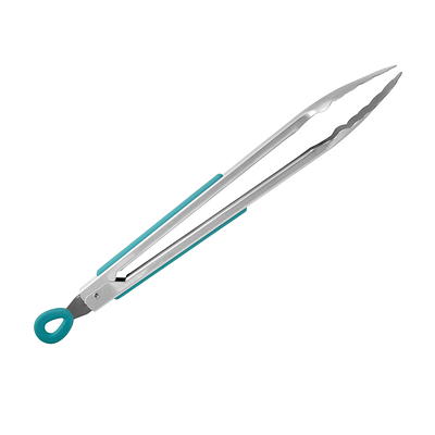 Mainstays 12 Stainless Steel Locking Cooking Tongs Silver
